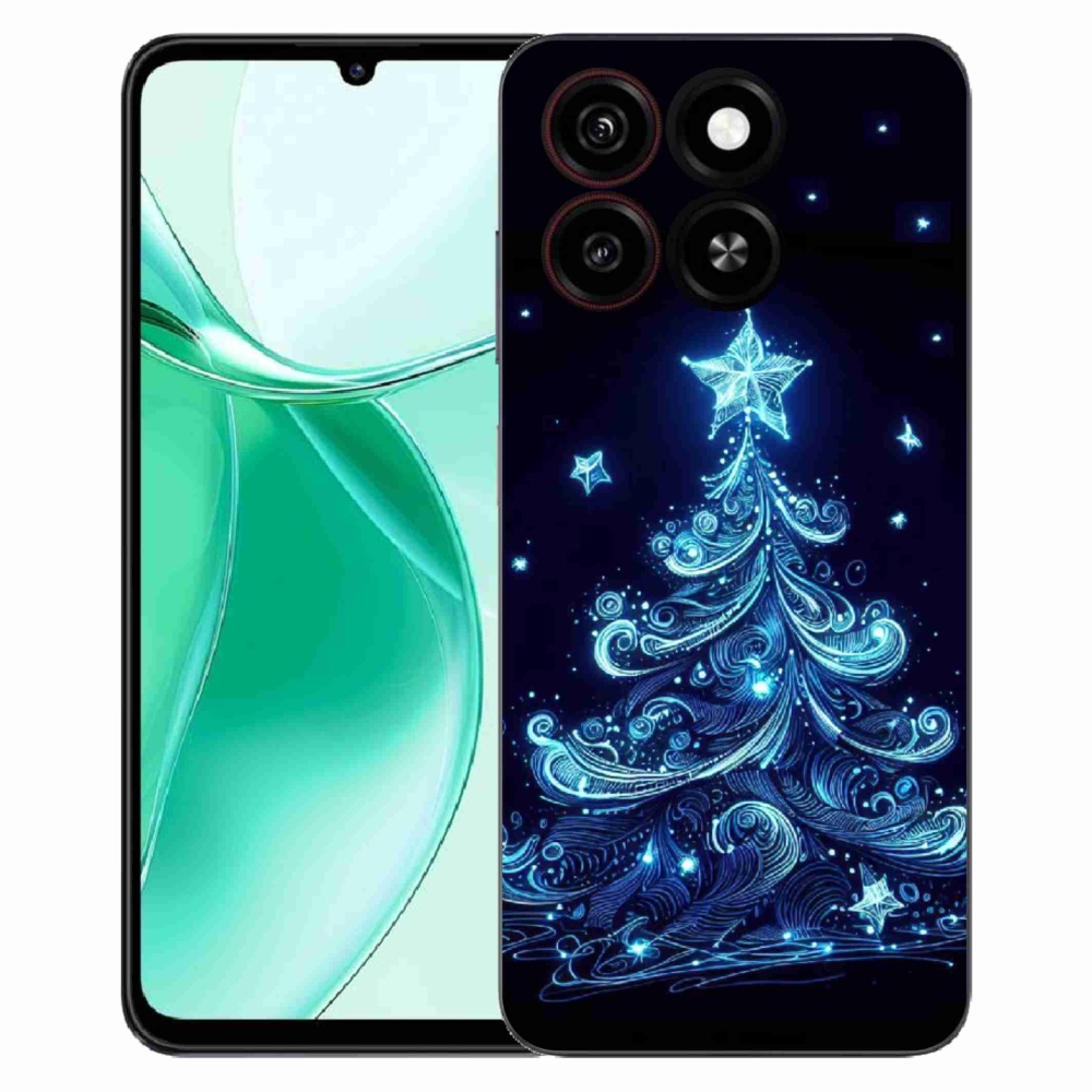 Gelový kryt mmCase na ZTE Blade A35 - neonový vánoční stromek 4