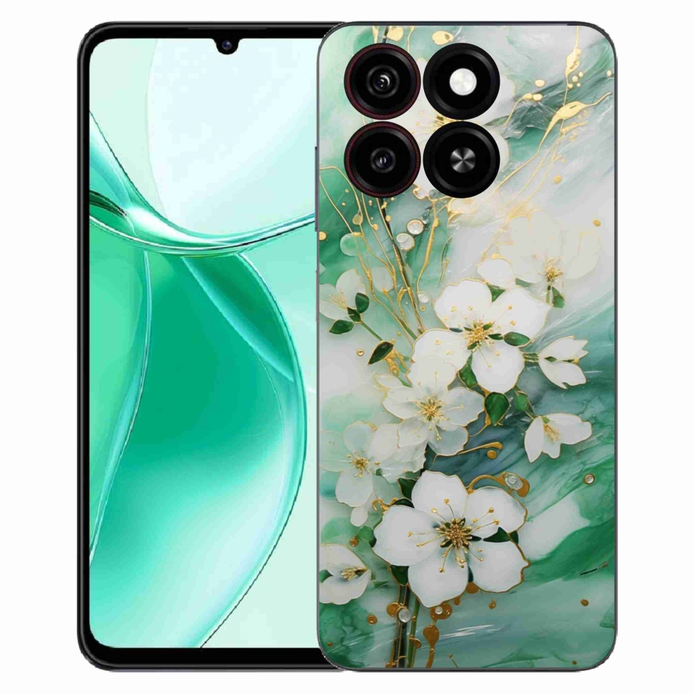 Gelový kryt mmCase na ZTE Blade A35 - něžné květy