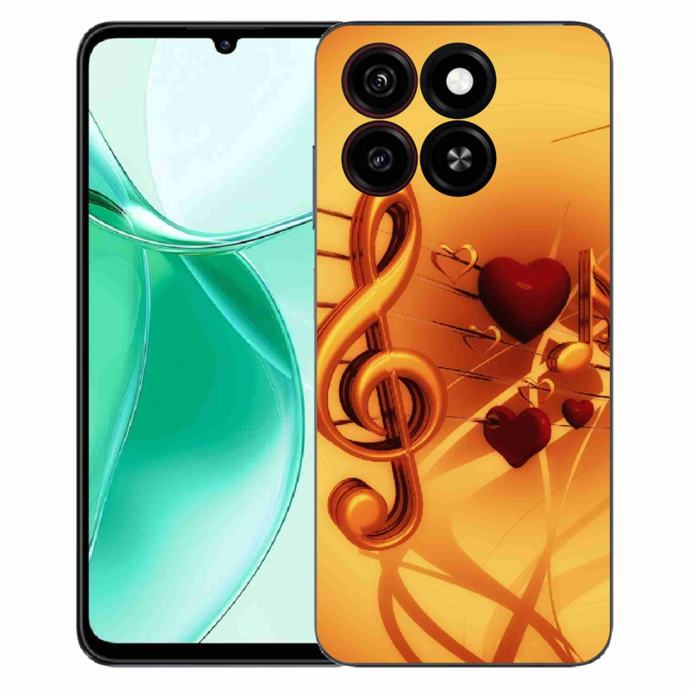 Gelový kryt mmCase na ZTE Blade A35 - noty