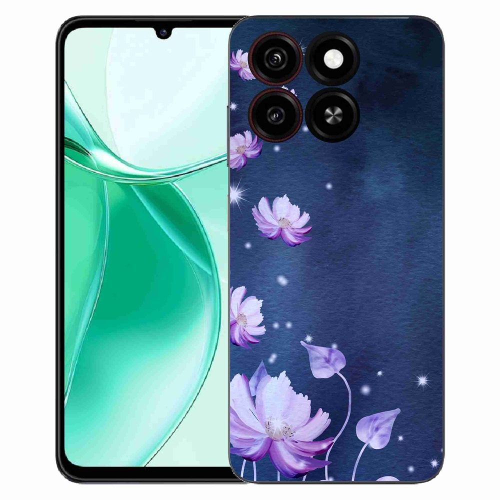 Gelový kryt mmCase na ZTE Blade A35 - padající květy