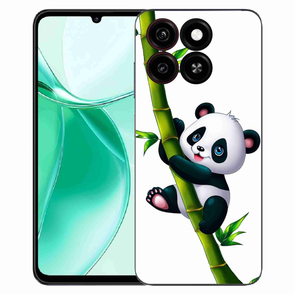Gelový kryt mmCase na ZTE Blade A35 - panda na bambusu