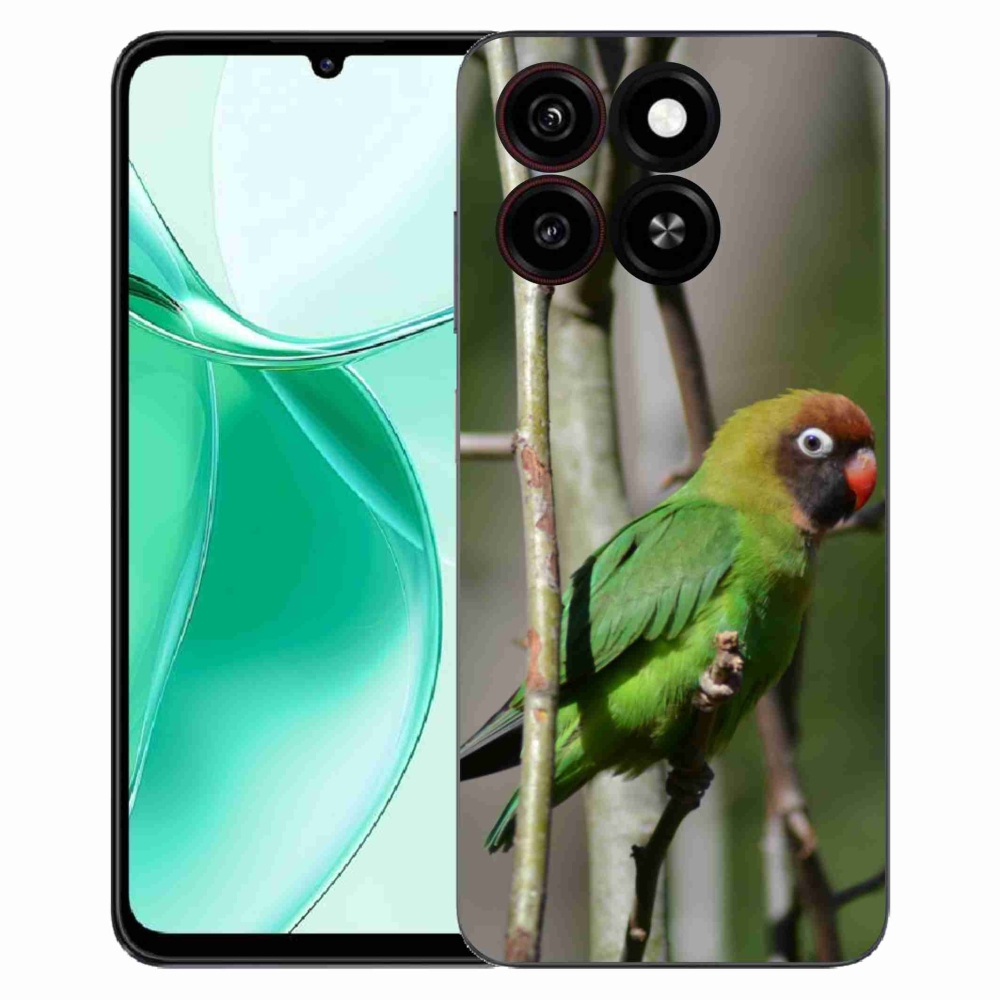 Gelový kryt mmCase na ZTE Blade A35 - papoušek agapornis
