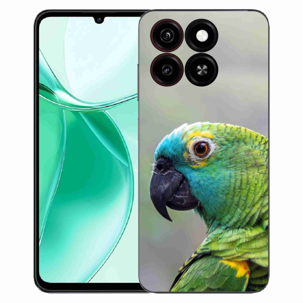 Gelový kryt mmCase na ZTE Blade A35 - papoušek amazoňan