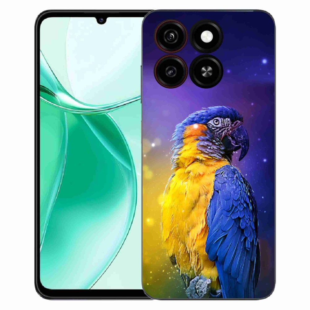 Gelový kryt mmCase na ZTE Blade A35 - papoušek ara 1
