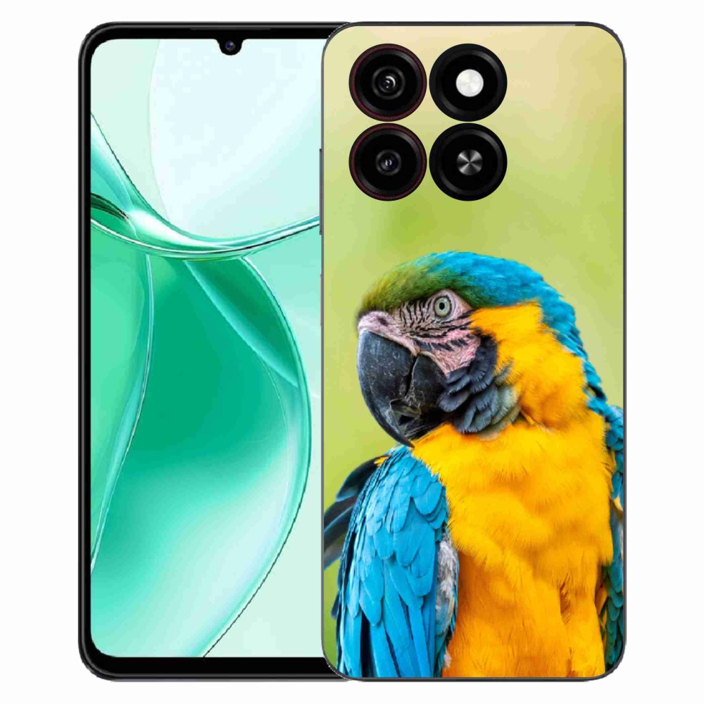 Gelový kryt mmCase na ZTE Blade A35 - papoušek ara 2