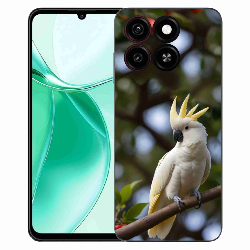 Gelový kryt mmCase na ZTE Blade A35 - papoušek kakadu 3