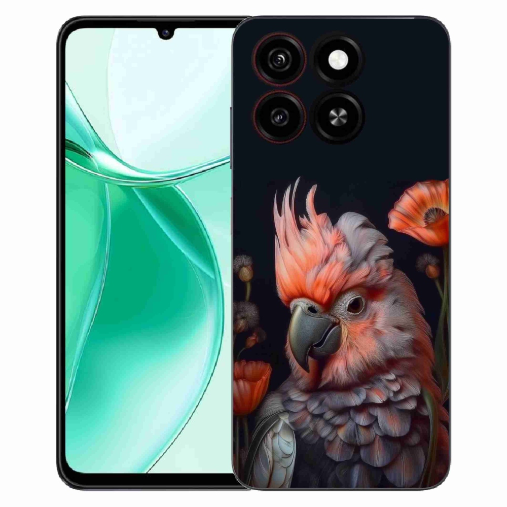 Gelový kryt mmCase na ZTE Blade A35 - papoušek kakadu v barvách