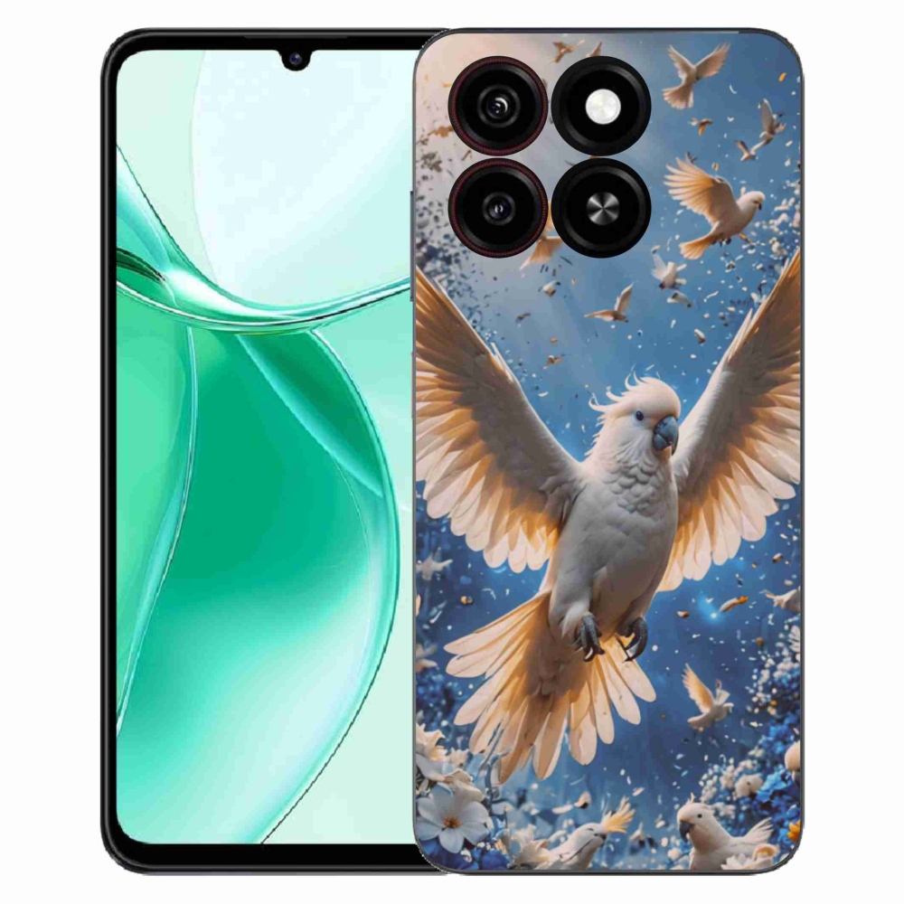 Gelový kryt mmCase na ZTE Blade A35 - papoušek kakadu
