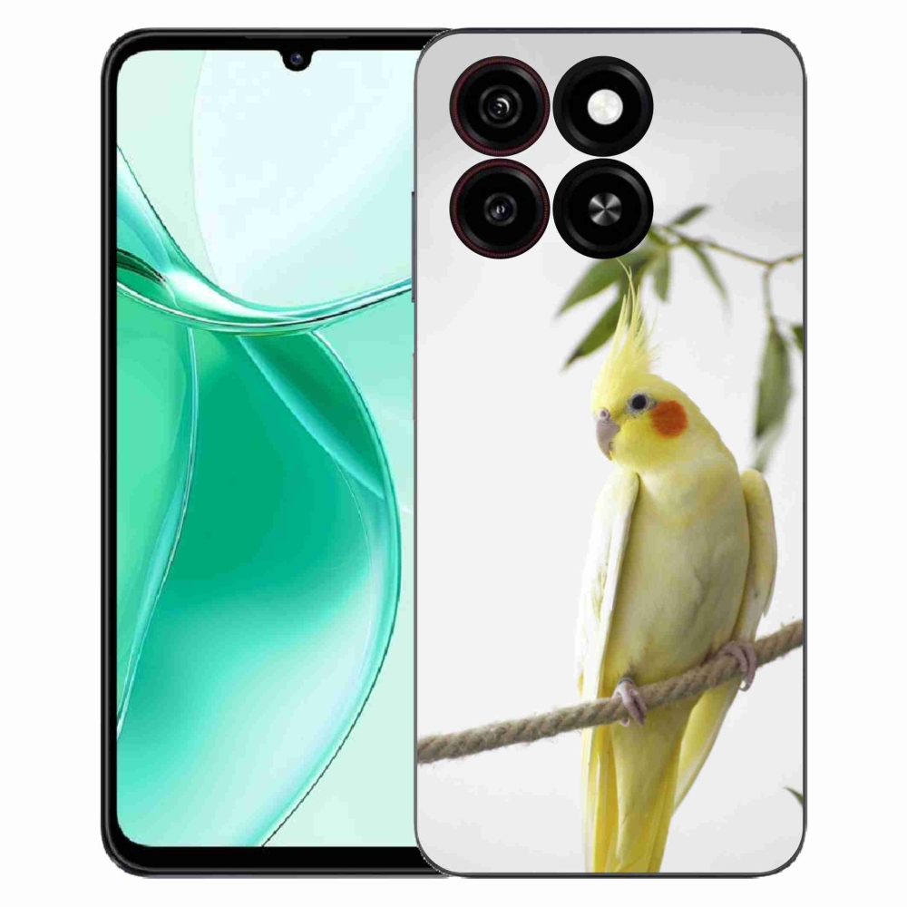 Gelový kryt mmCase na ZTE Blade A35 - papoušek korela chocholatá