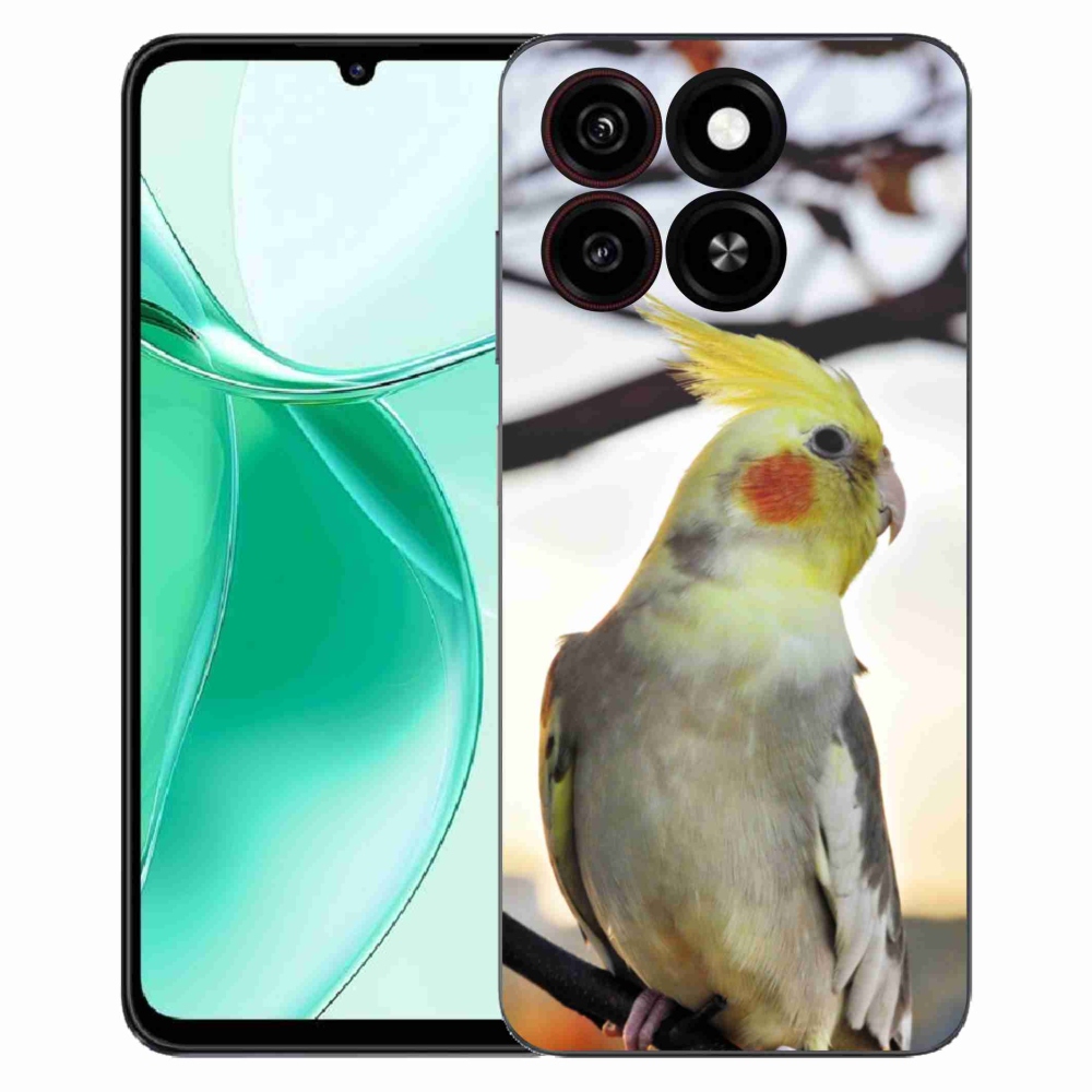 Gelový kryt mmCase na ZTE Blade A35 - papoušek korela