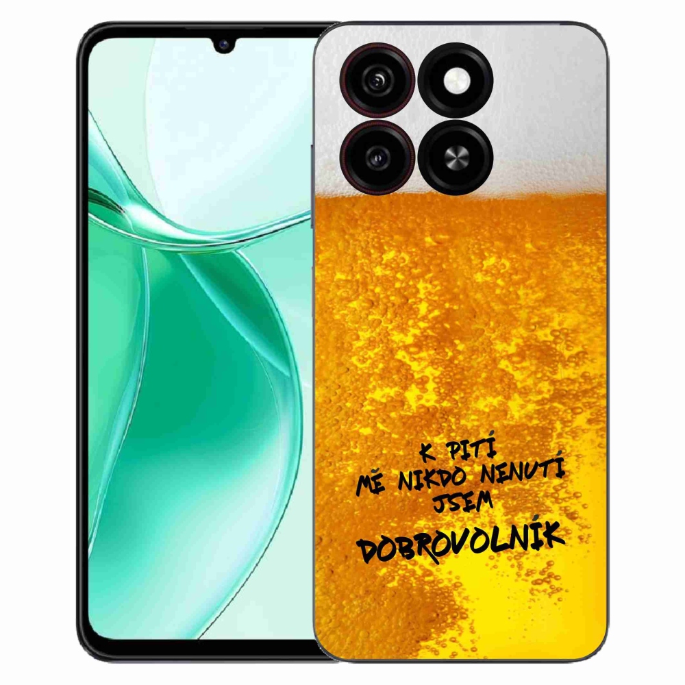 Gelový kryt mmCase na ZTE Blade A35 - pivní motiv 4