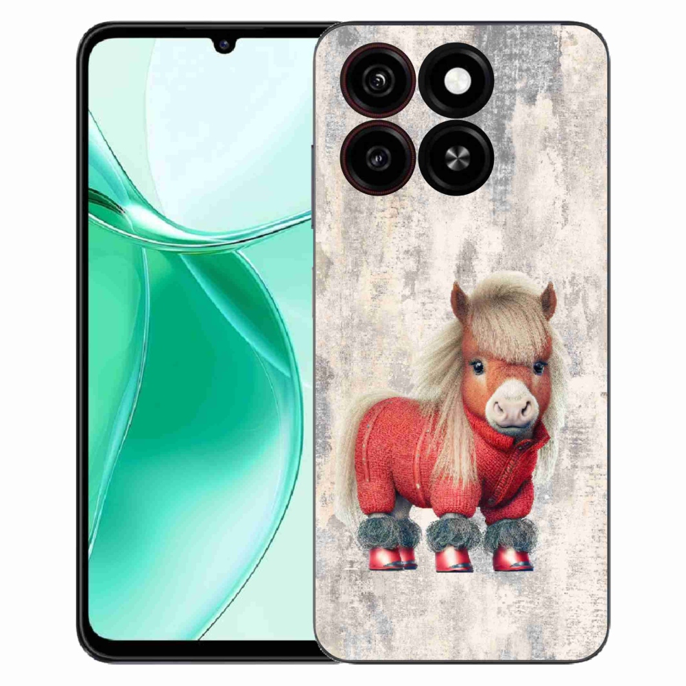 Gelový kryt mmCase na ZTE Blade A35 - poník ve svetru