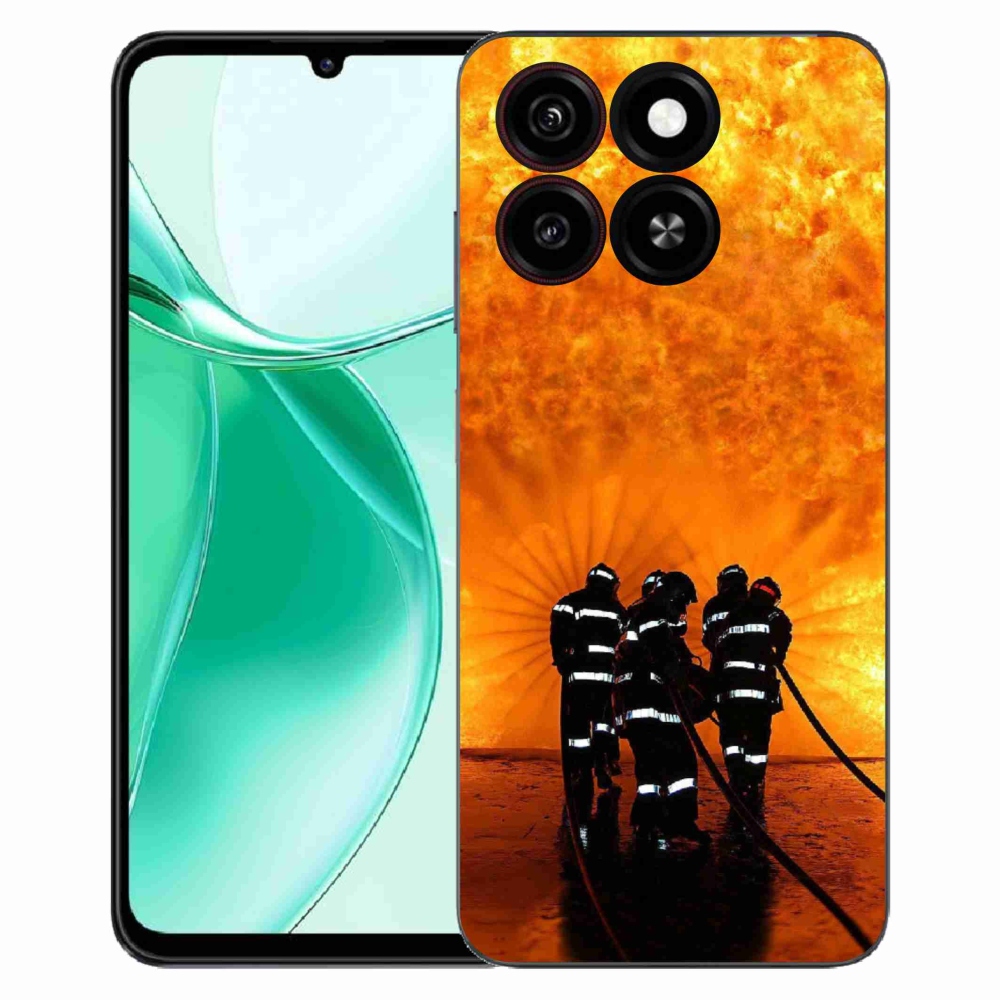Gelový kryt mmCase na ZTE Blade A35 - požár