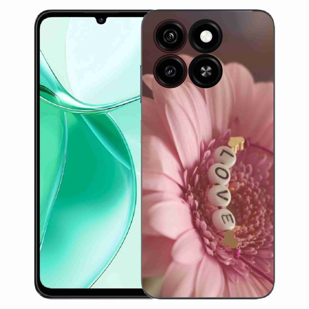 Gelový kryt mmCase na ZTE Blade A35 - přívěsek love