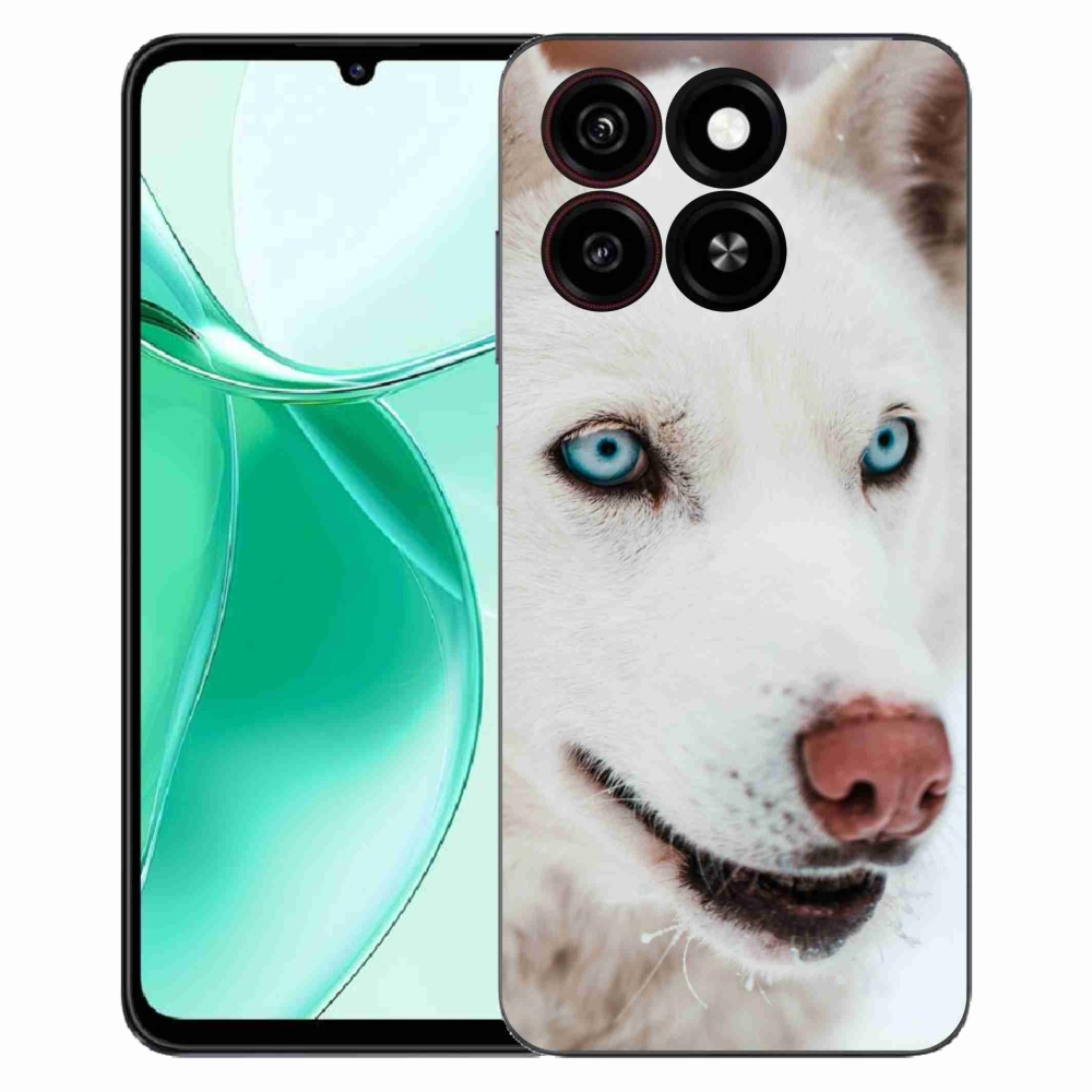 Gelový kryt mmCase na ZTE Blade A35 - psí pohled