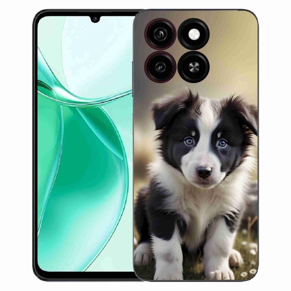 Gelový kryt mmCase na ZTE Blade A35 - roztomilá border kolie