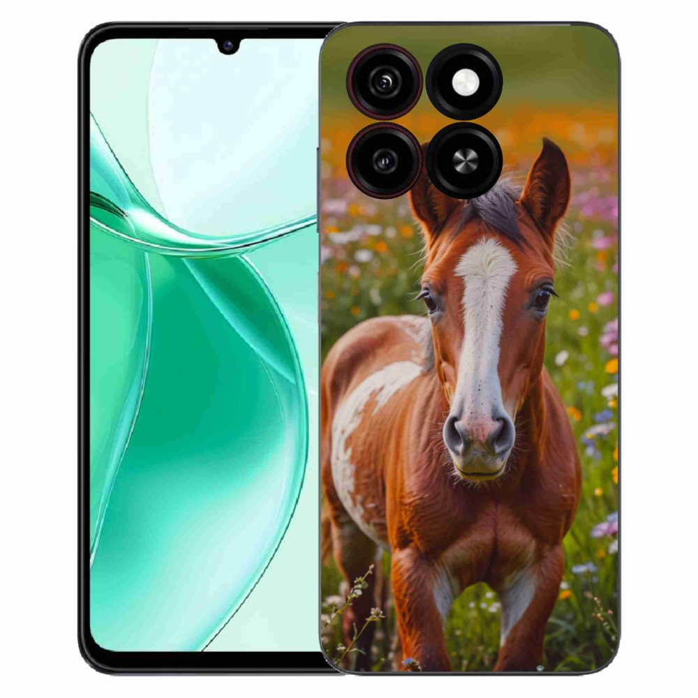 Gelový kryt mmCase na ZTE Blade A35 - roztomilé hříbě