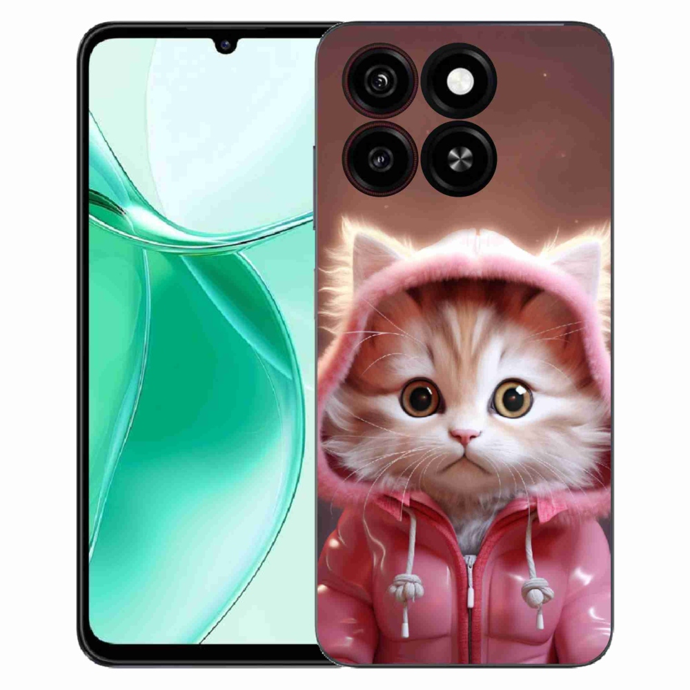 Gelový kryt mmCase na ZTE Blade A35 - roztomilé kotě 3