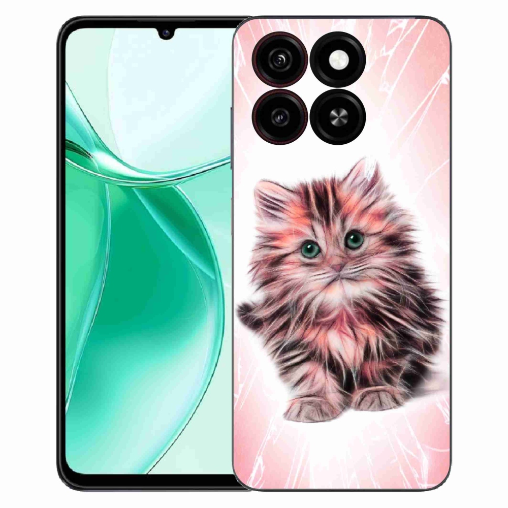 Gelový kryt mmCase na ZTE Blade A35 - roztomilé kotě