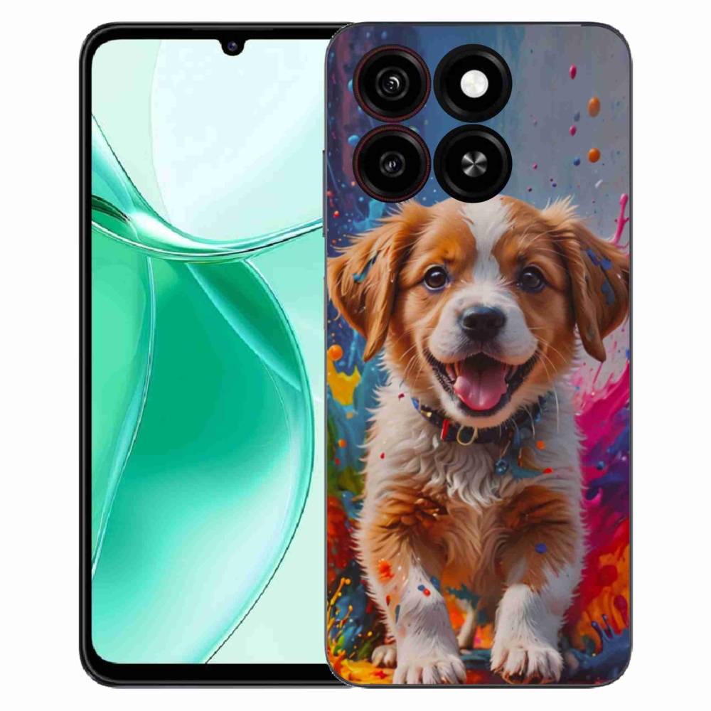 Gelový kryt mmCase na ZTE Blade A35 - roztomilé štěně 3