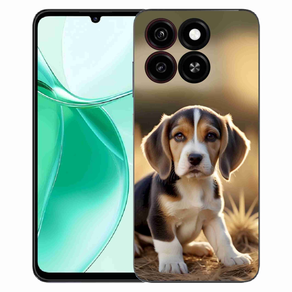 Gelový kryt mmCase na ZTE Blade A35 - roztomilý bígl