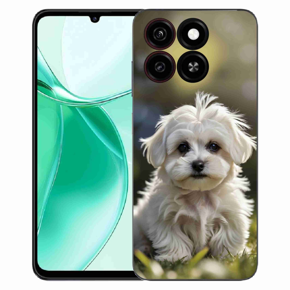Gelový kryt mmCase na ZTE Blade A35 - roztomilý maltézský psík