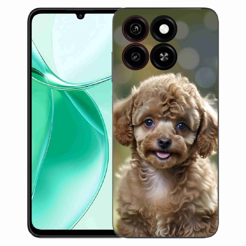 Gelový kryt mmCase na ZTE Blade A35 - roztomilý pudl