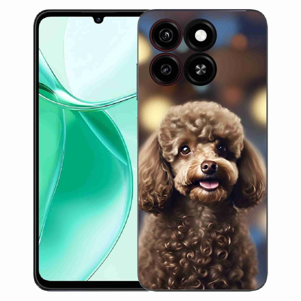 Gelový kryt mmCase na ZTE Blade A35 - roztomilý pudl