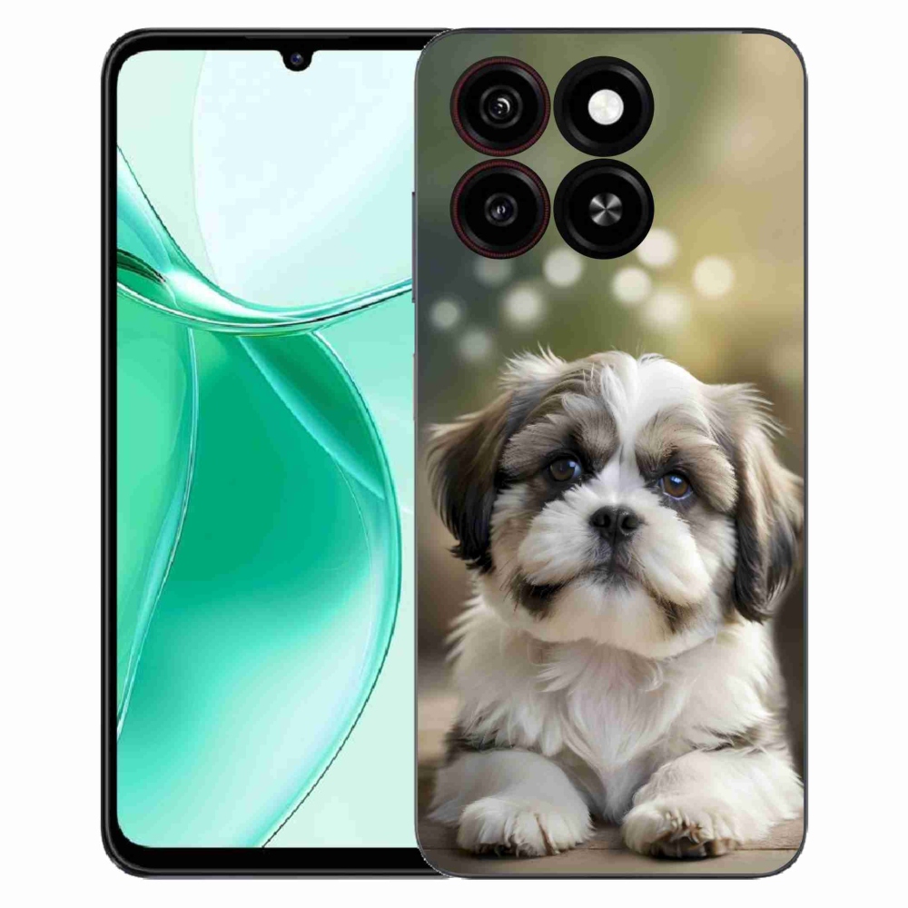 Gelový kryt mmCase na ZTE Blade A35 - roztomilý shih-tzu