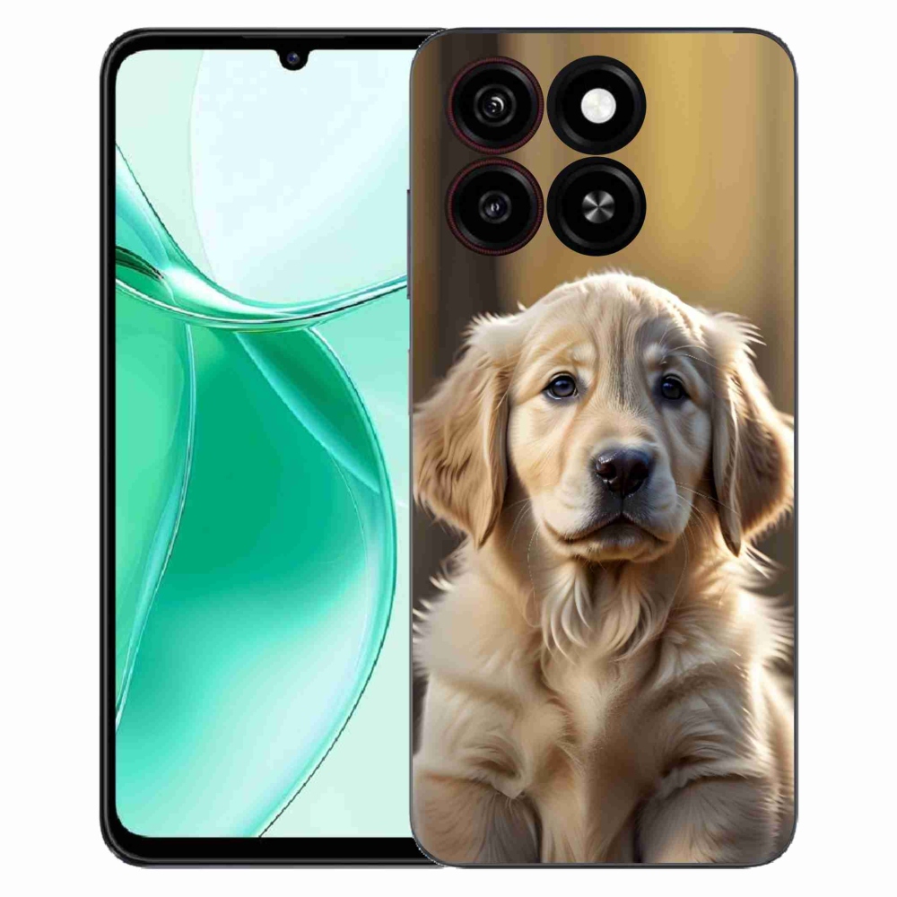 Gelový kryt mmCase na ZTE Blade A35 - roztomilý zlatý retrívr