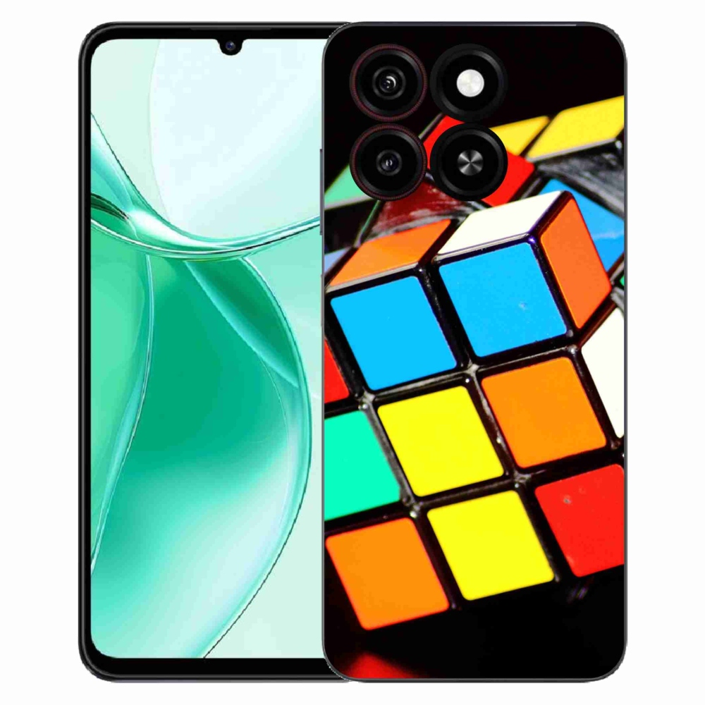 Gelový kryt mmCase na ZTE Blade A35 - rubikova kostka