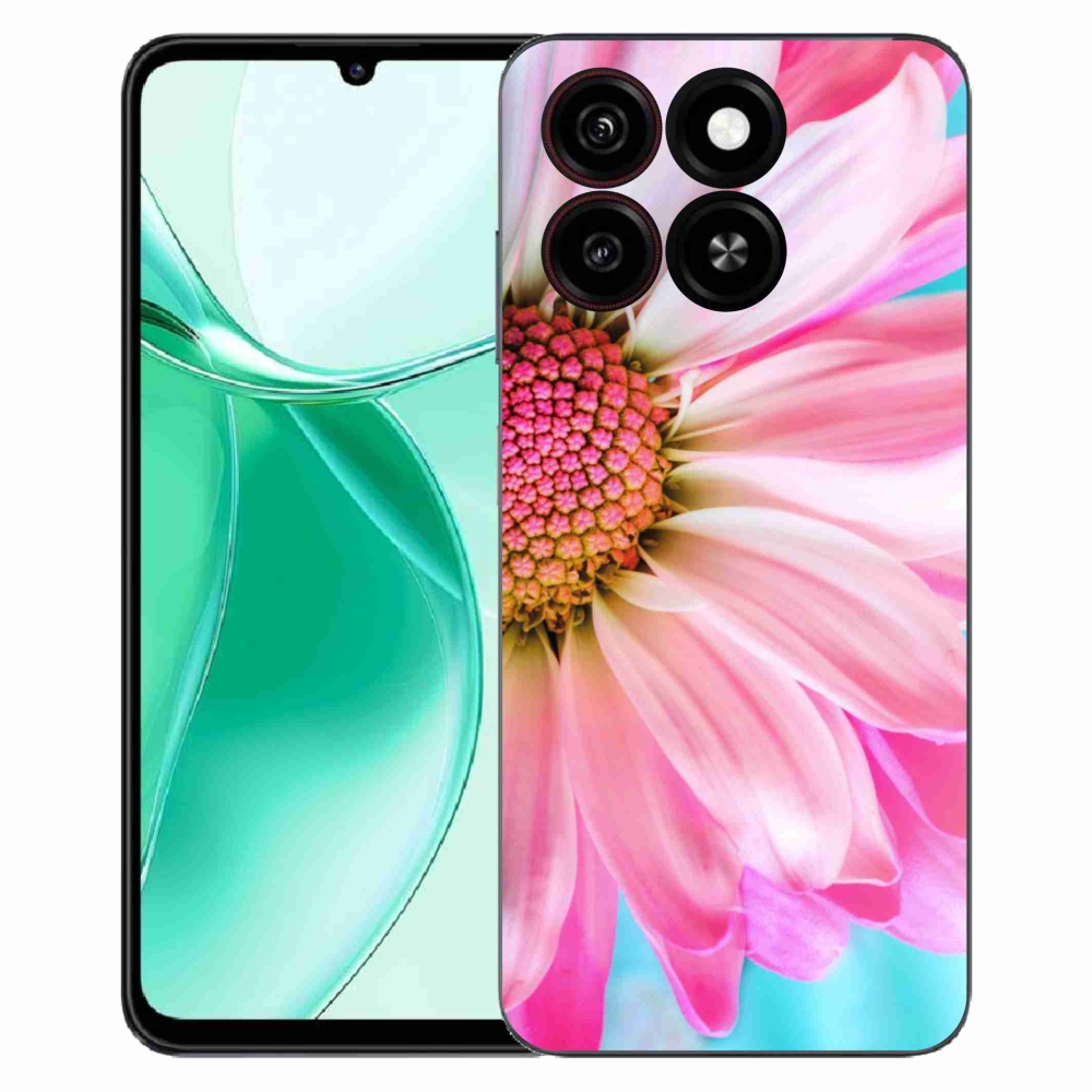 Gelový kryt mmCase na ZTE Blade A35 - růžová květina