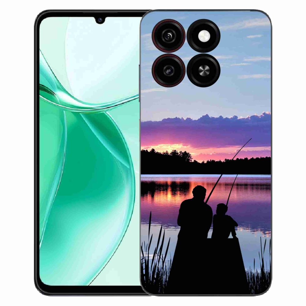 Gelový kryt mmCase na ZTE Blade A35 - rybaření 2