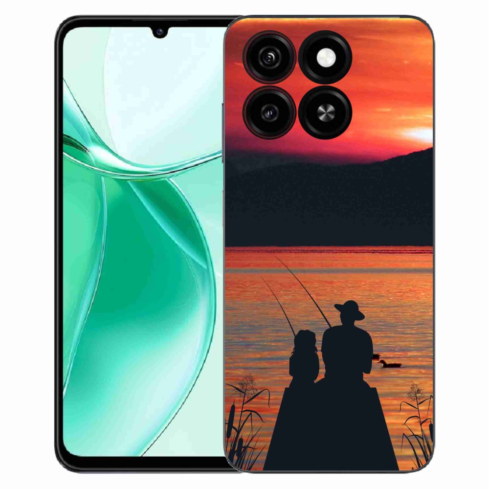Gelový kryt mmCase na ZTE Blade A35 - rybaření 3