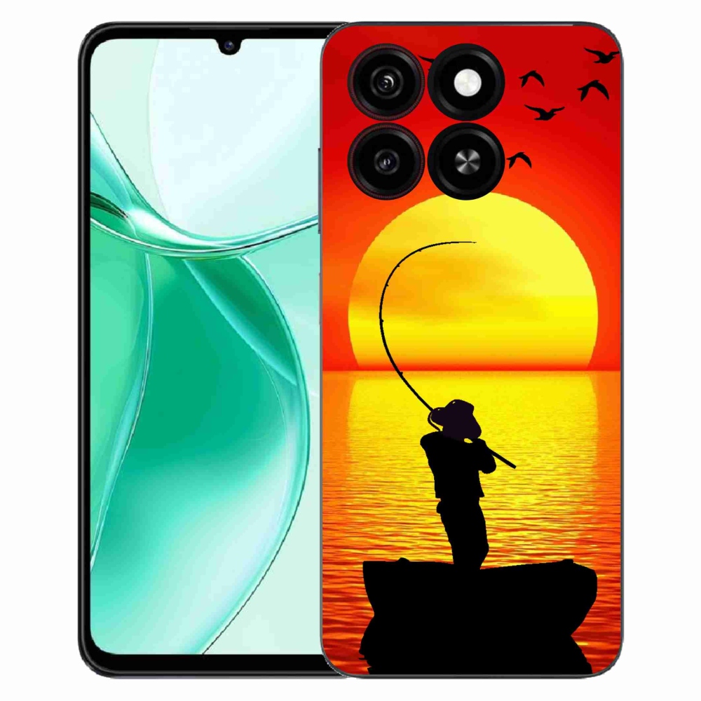 Gelový kryt mmCase na ZTE Blade A35 - rybaření
