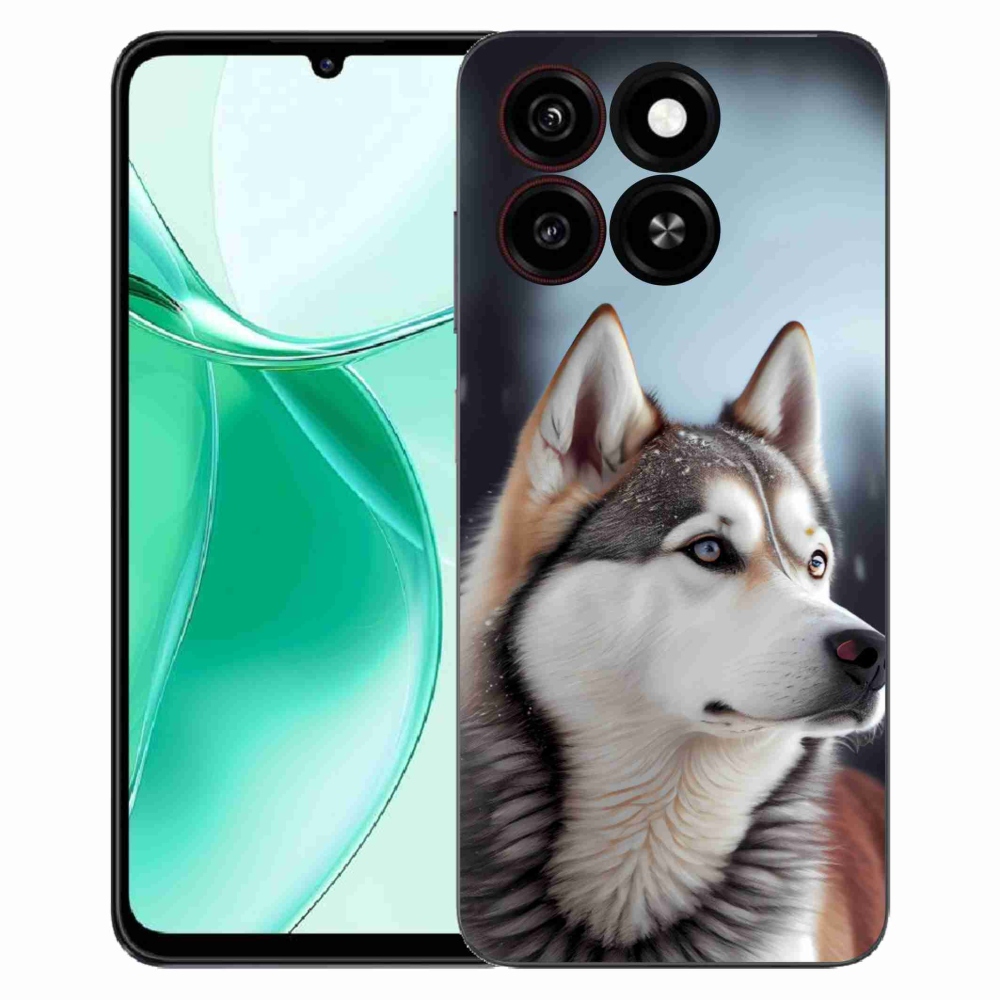 Gelový kryt mmCase na ZTE Blade A35 - sibiřský husky