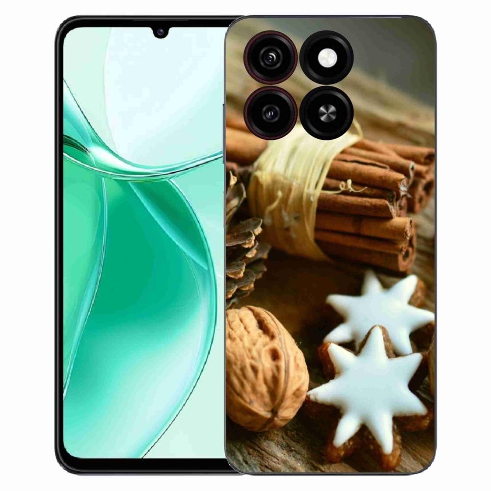 Gelový kryt mmCase na ZTE Blade A35 - skořice a perníčky