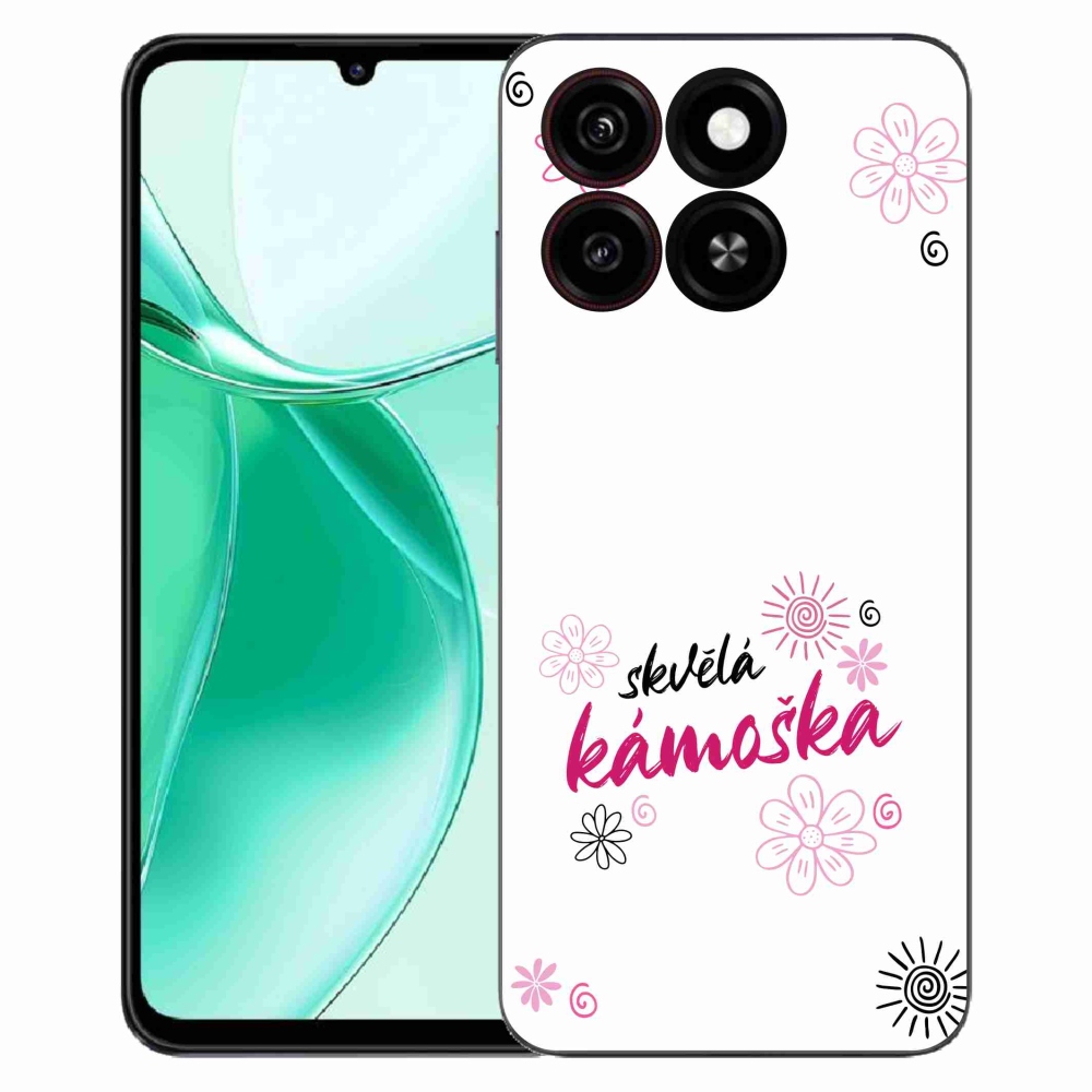 Gelový kryt mmCase na ZTE Blade A35 - skvělá kámoška bílé pozadí