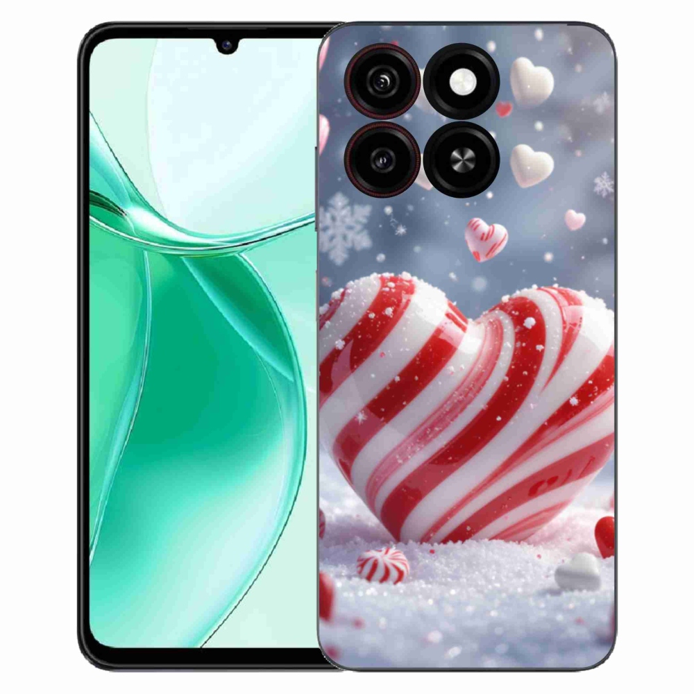 Gelový kryt mmCase na ZTE Blade A35 - sladké srdce