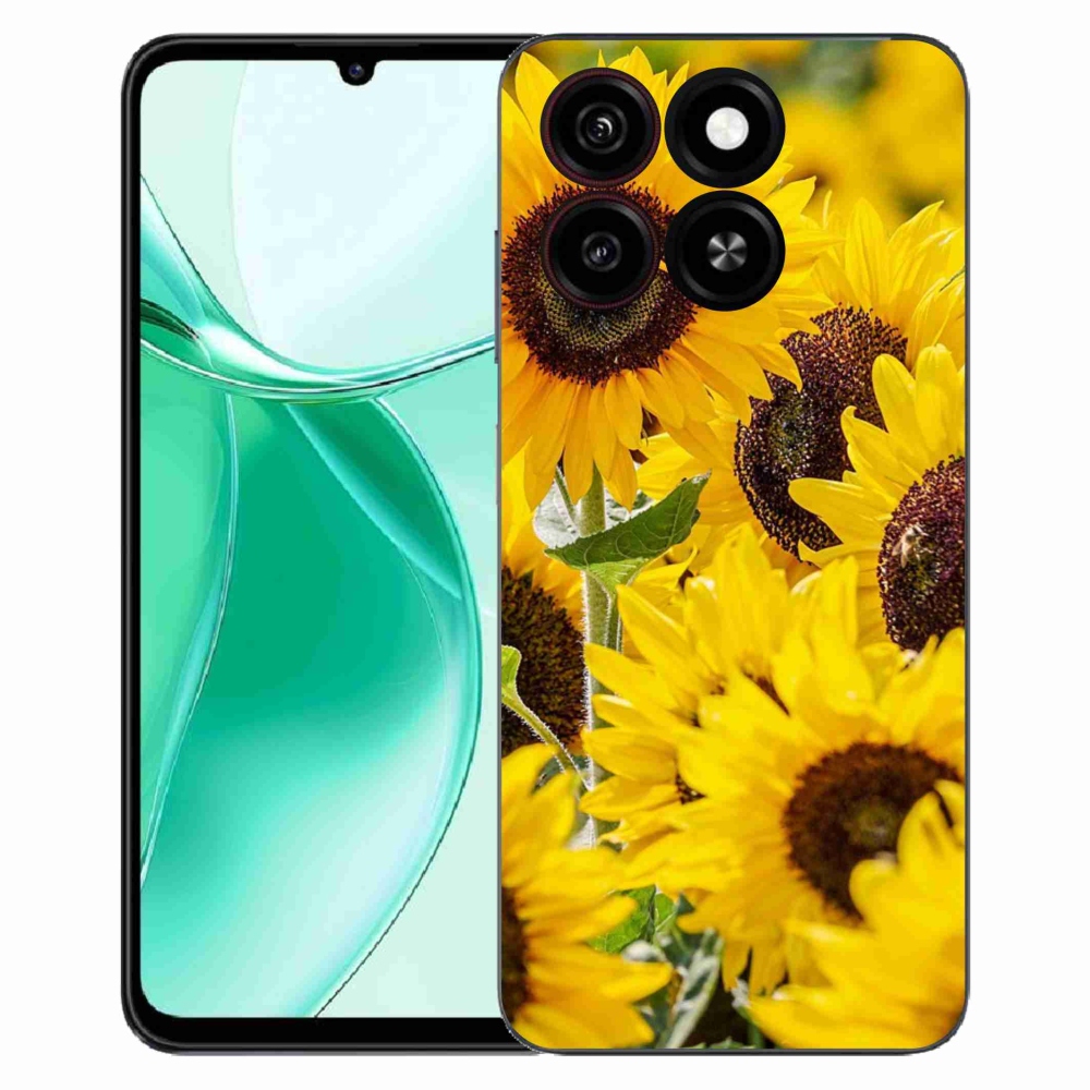Gelový kryt mmCase na ZTE Blade A35 - slunečnice