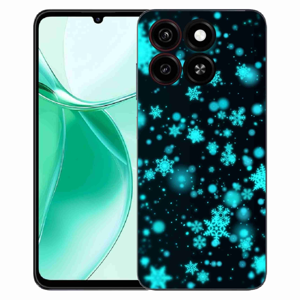 Gelový kryt mmCase na ZTE Blade A35 - sněhové vločky 1