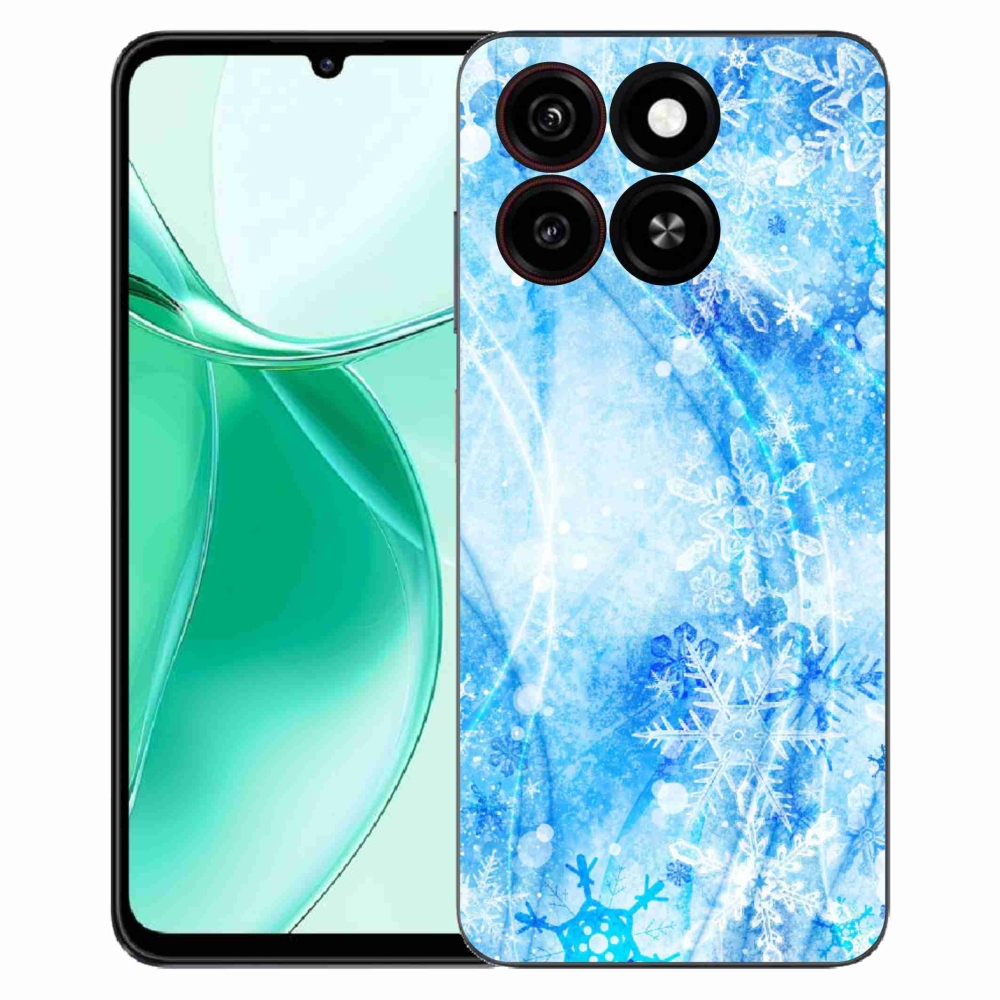Gelový kryt mmCase na ZTE Blade A35 - sněhové vločky