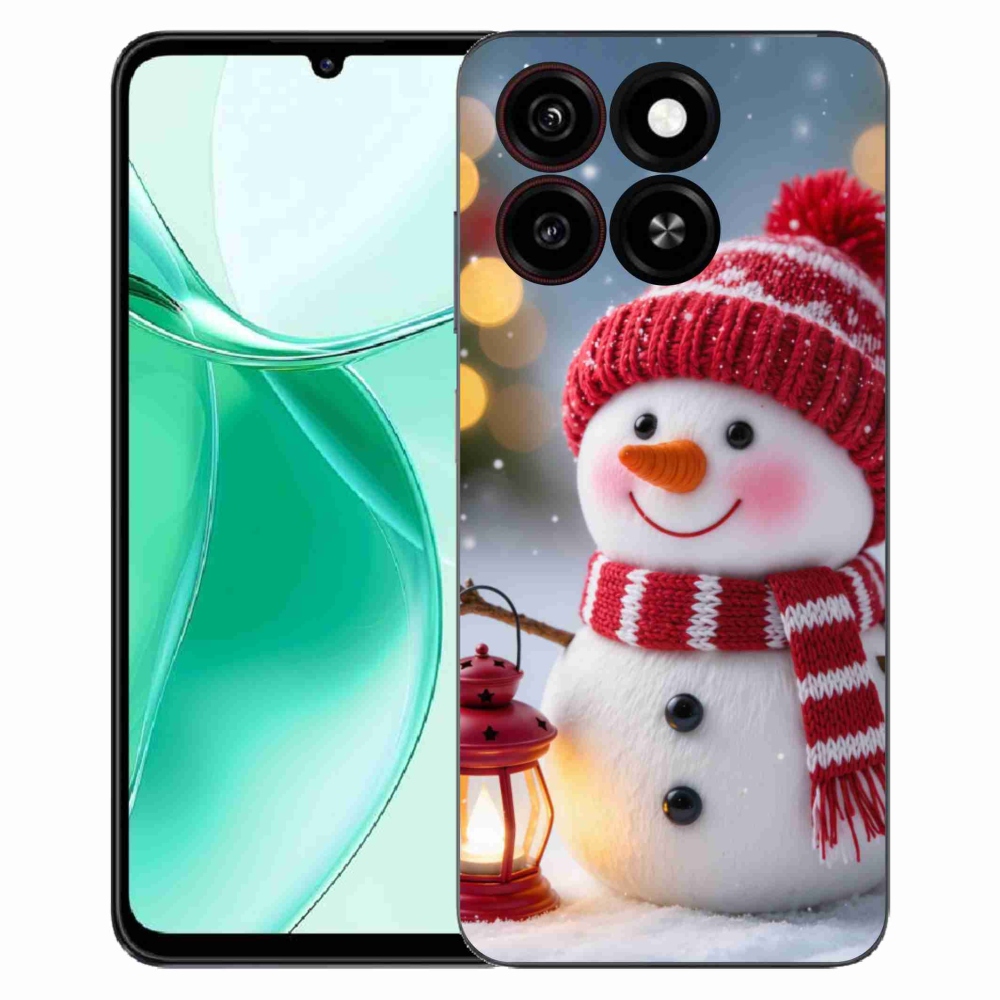 Gelový kryt mmCase na ZTE Blade A35 - sněhulák 2