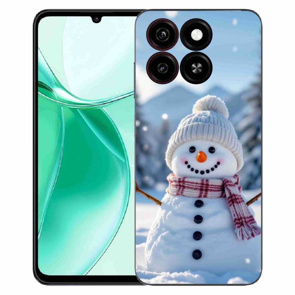 Gelový kryt mmCase na ZTE Blade A35 - sněhulák 3