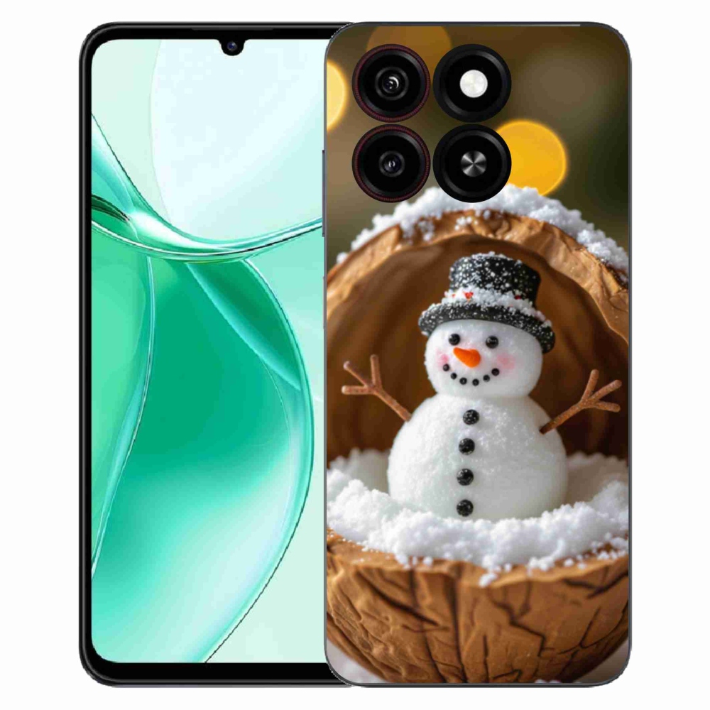 Gelový kryt mmCase na ZTE Blade A35 - sněhulák 4