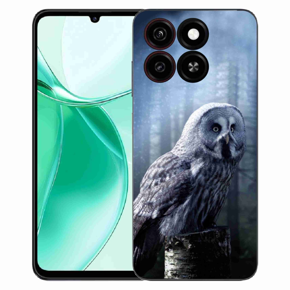 Gelový kryt mmCase na ZTE Blade A35 - sova