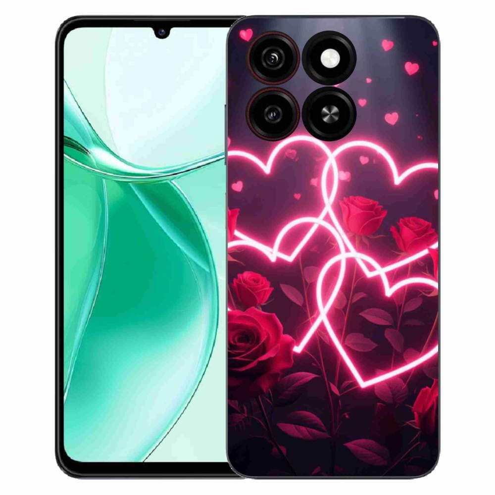 Gelový kryt mmCase na ZTE Blade A35 - srdce lásky