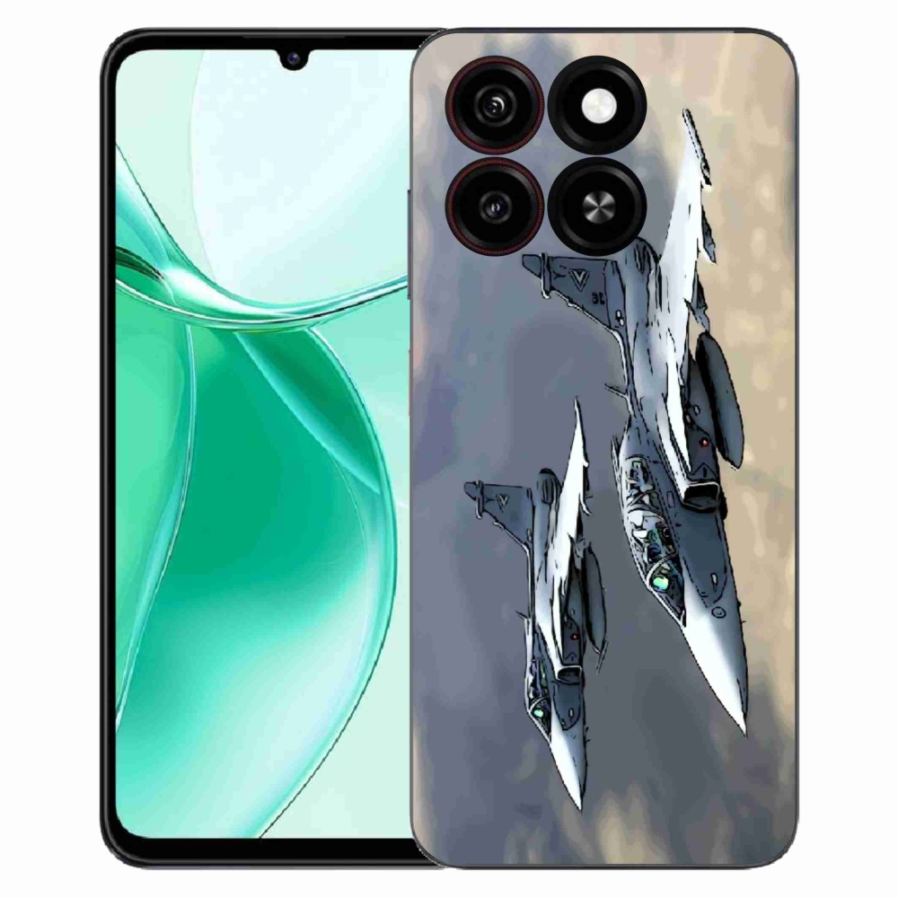 Gelový kryt mmCase na ZTE Blade A35 - stíhačky