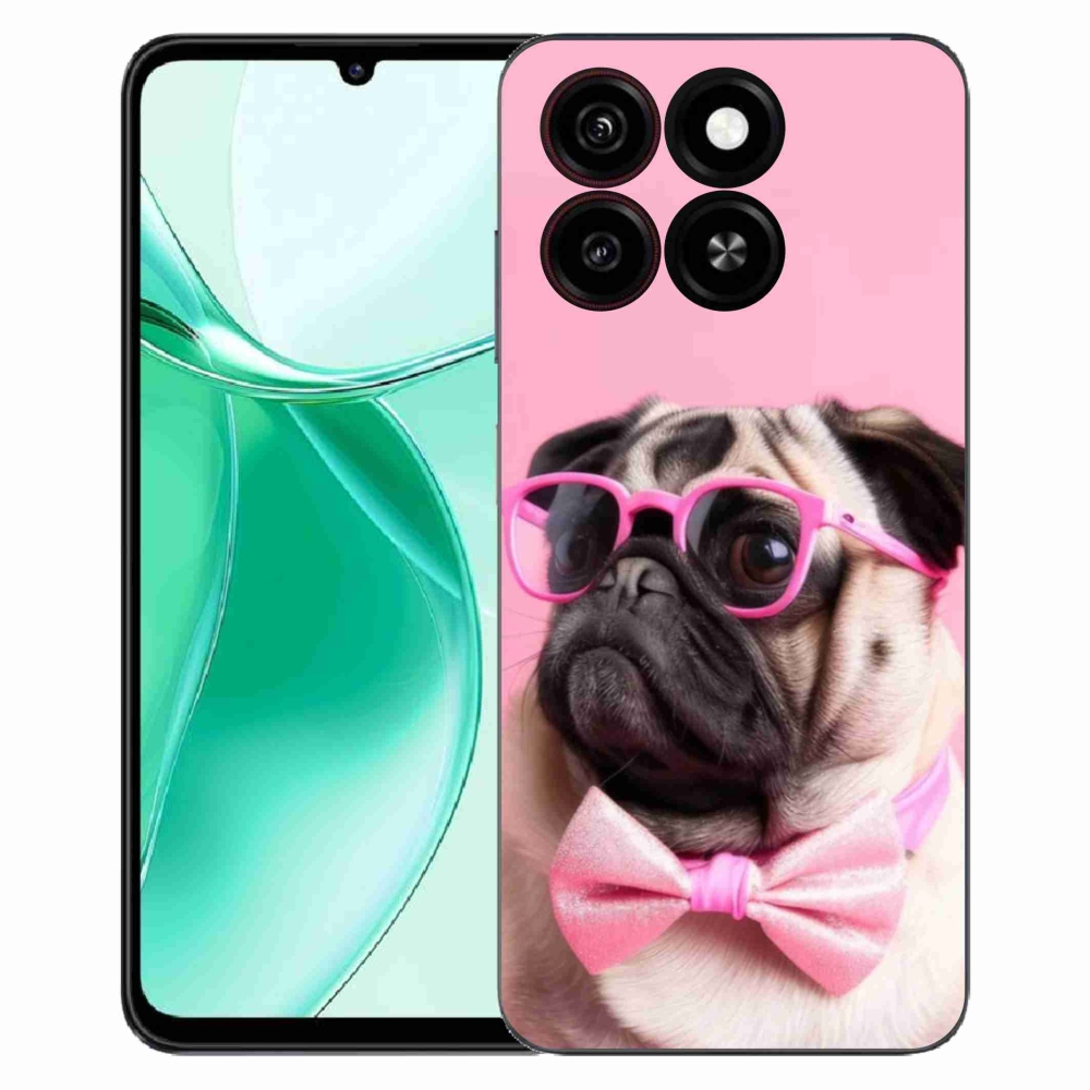 Gelový kryt mmCase na ZTE Blade A35 - stylový mops