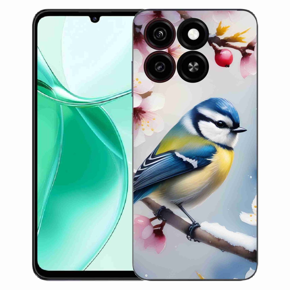 Gelový kryt mmCase na ZTE Blade A35 - sýkorka